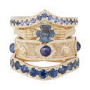 Saturn Eternity Band with Australian Sapphires