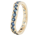 Saturn Eternity Band with Australian Sapphires