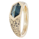 Rosetti - Hand Engraved Australian Sapphire Signet