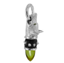 Fynder - Watchful Hound Pendant with Tourmaline and Sapphires