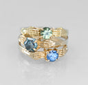Stronghold Ring with Teal Montana Sapphire