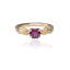 Stronghold Ring with Grape Garnet