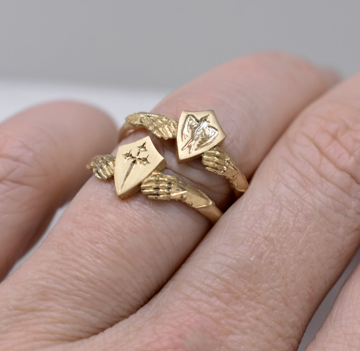 Sheild Rings Stronghold Shield Ring – Morgaine Faye