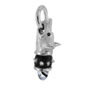 Custom Watchful Hound Pendant with Your Choice of Stones