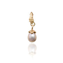 Single Treasury Earring with Metallic Pink Pearl