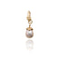 Single Treasury Earring with Metallic Pink Pearl