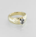 Cyrus- Rosecut Shield Diamond Ring