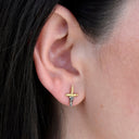 Broken Sword Diamond Studs